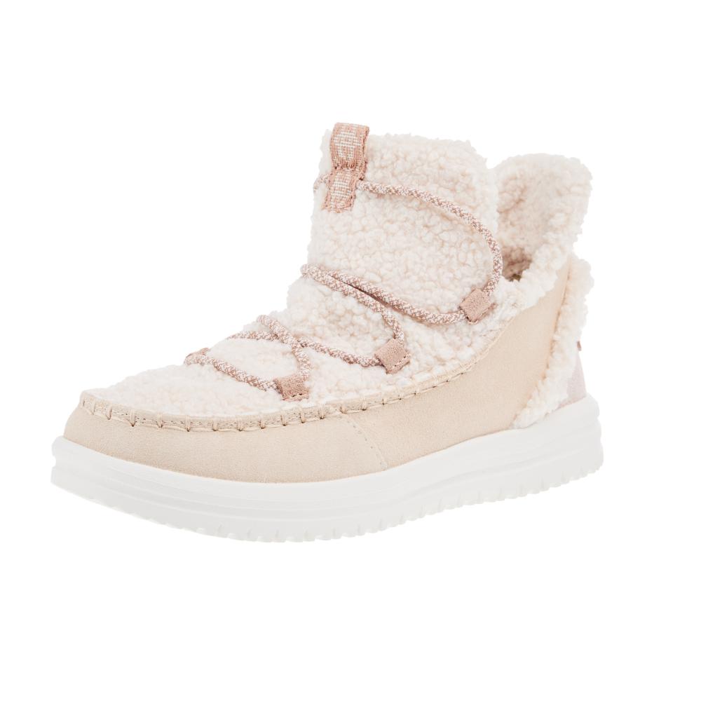 Hey Dude Womens Camden Suede Cozy Tan Shoe