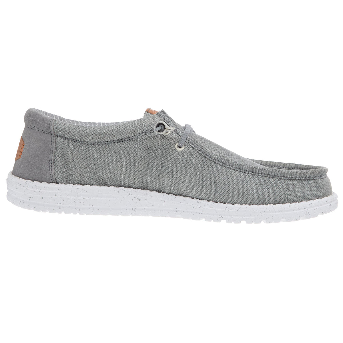 Hey Dude Men`s Wally Elevated Basic Grey Casual Shoe